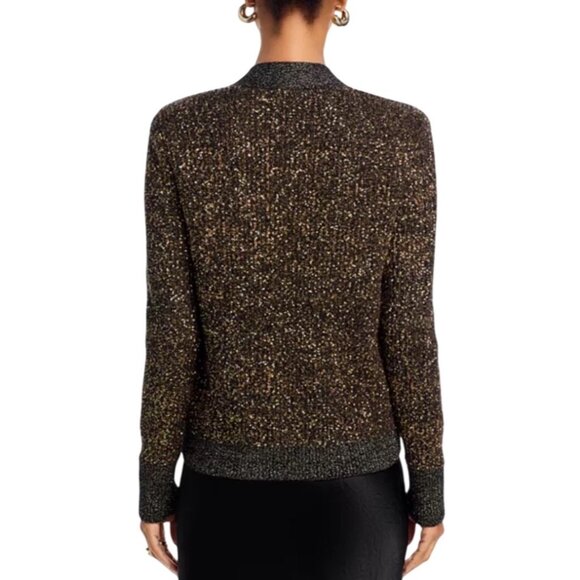 L’AGENCE Jinny Sequin Cardigan in Champagne Sequins – Size Small NWT - Picture 12 of 16